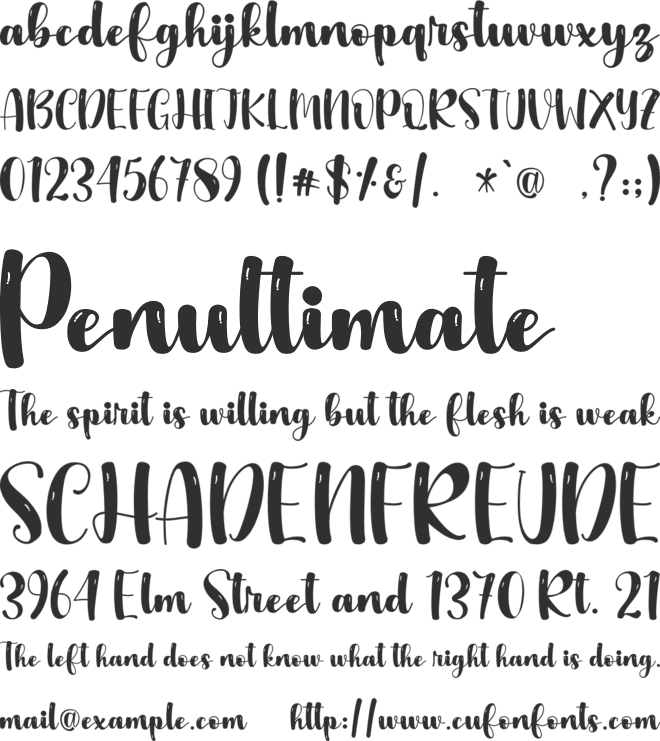 Aryaka - Personal Use font preview