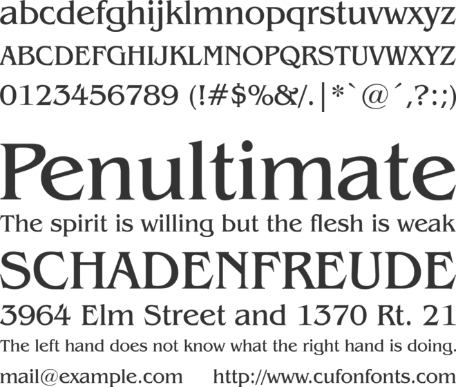 Benguiat Bk BT font preview