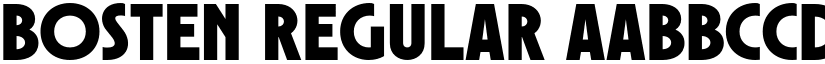 Bosten Regular font