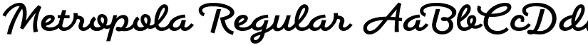 Metropola Regular font