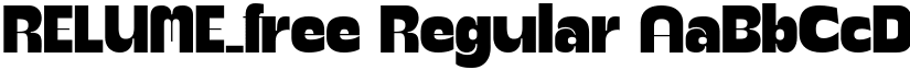 RELUME_free Regular font