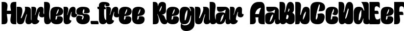 Hurlers_free Regular font