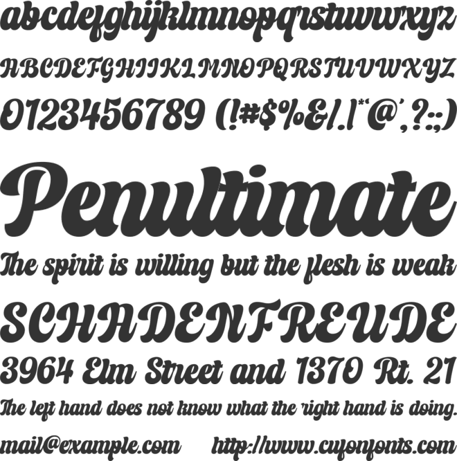 Headgate free font preview