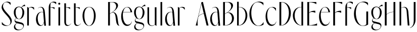 Sgrafitto Regular font