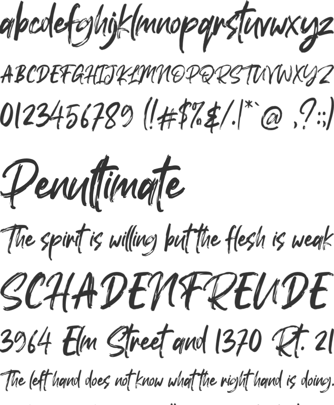 Roulette font preview