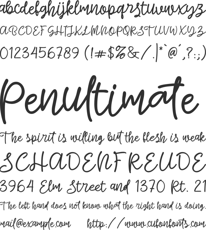 Stardelle font preview