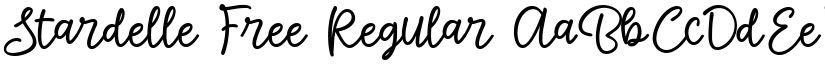 Stardelle Free Regular font