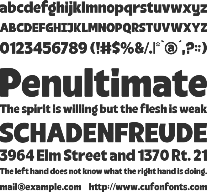 Oxlaide font preview