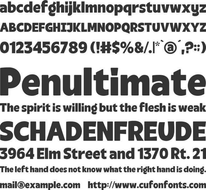 Oxlaide font preview