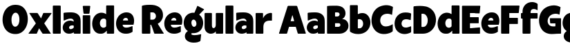 Oxlaide Regular font