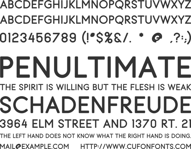 Fuschia font preview