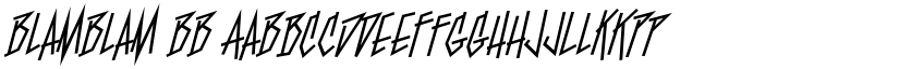 BlamBlam BB font