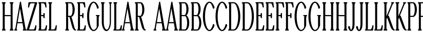Hazel Regular font