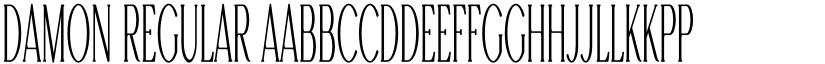 Damon Regular font