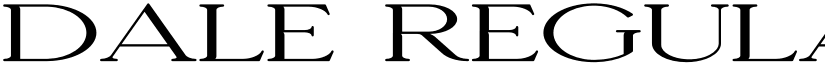 Dale Regular font