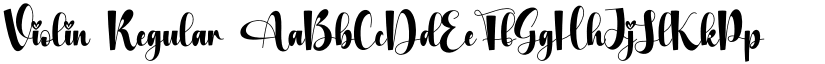 Violin Regular font