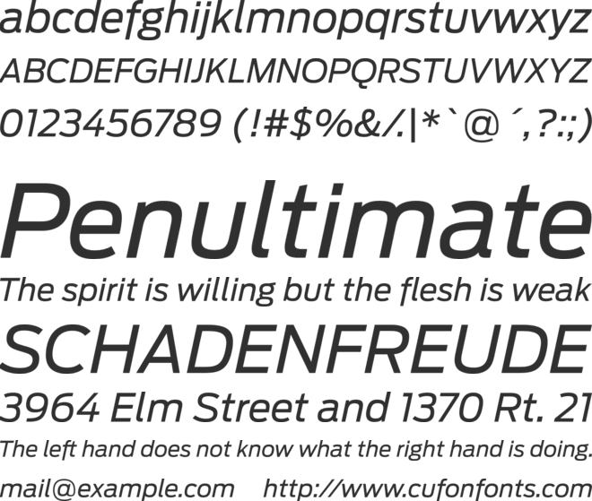 Ford Antenna font preview