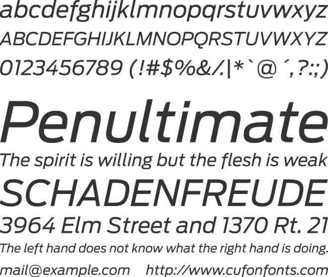 Ford Antenna font preview