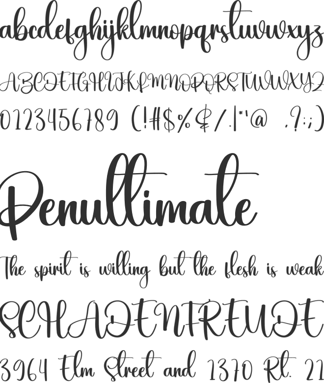 Hey Winter font preview