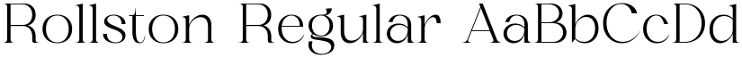 Rollston Regular font