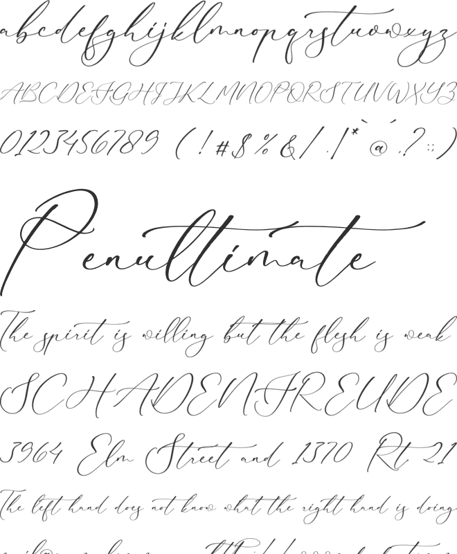 Rematho Klorofiland Script font preview