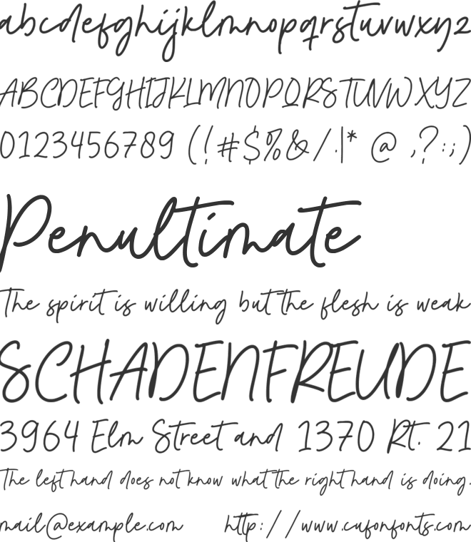 Ambrosia History font preview