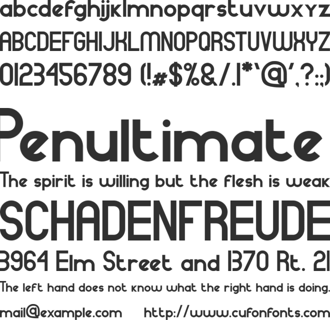 Bartino font preview