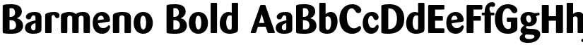Barmeno Bold font