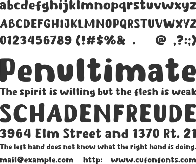 Baby Bumi font preview