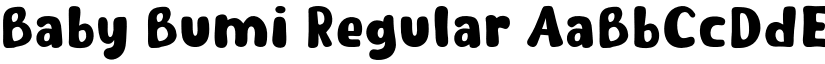 Baby Bumi Regular font