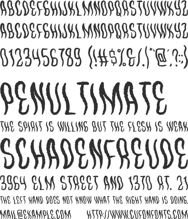 Waves Killer font preview
