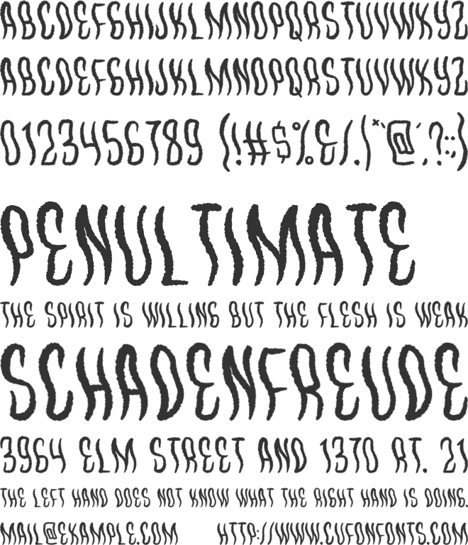 Waves Killer font preview