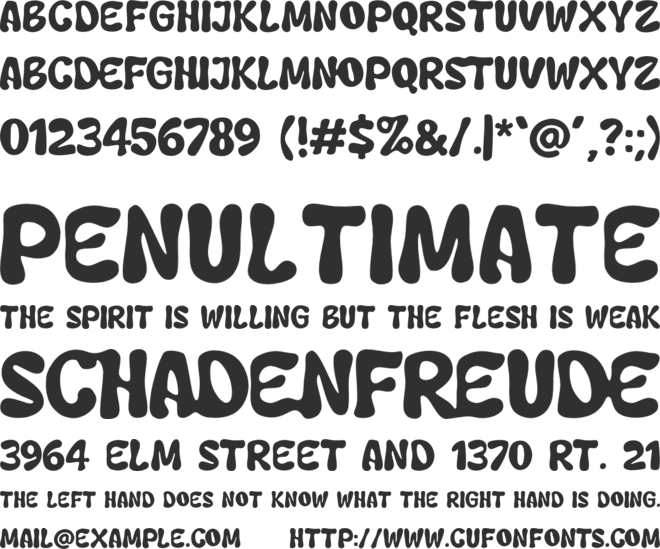 Qweny Check font preview