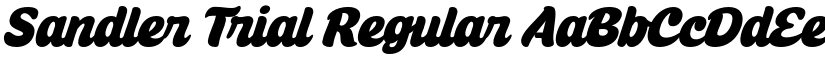 Sandler Trial Regular font