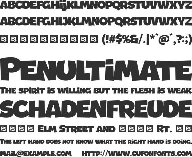 Jumbo Sale Trial font preview