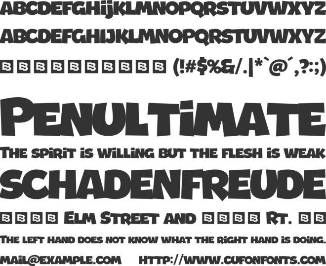 Jumbo Sale Trial font preview