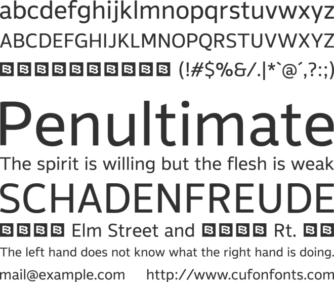 Altersan Trial font preview