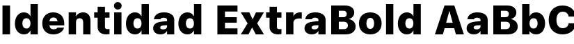 Identidad ExtraBold font