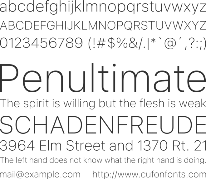 Identidad font preview