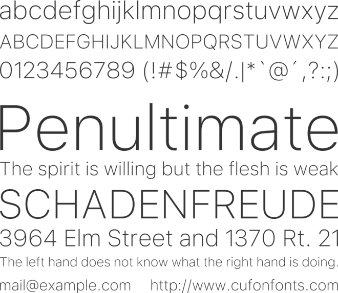 Identidad font preview