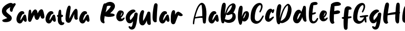Samatha Regular font