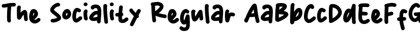 The Sociality Regular font