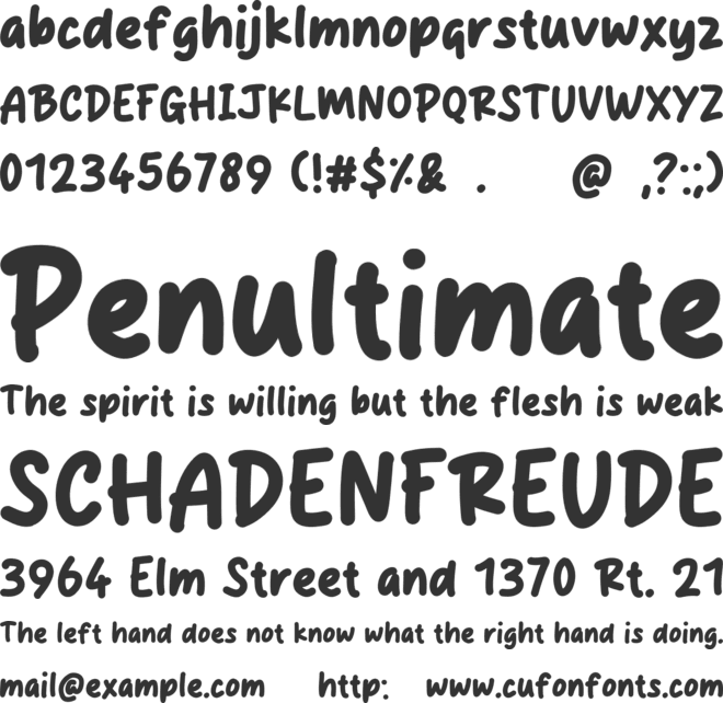 Richeze font preview