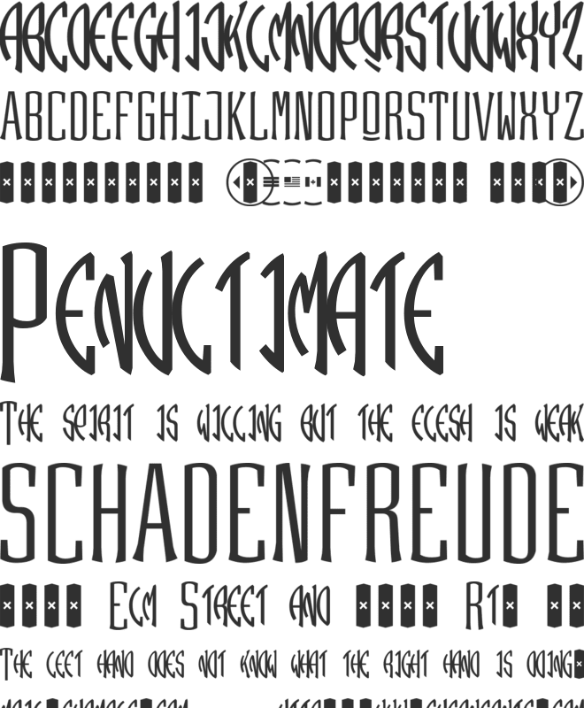 Monogram Panhellenica Left font preview