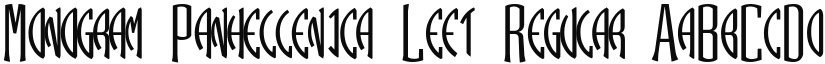 Monogram Panhellenica Left font download