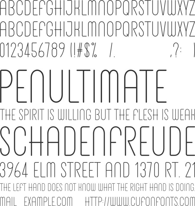 Paperclip Sans Serif font preview