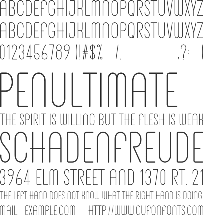 Paperclip Sans Serif font preview