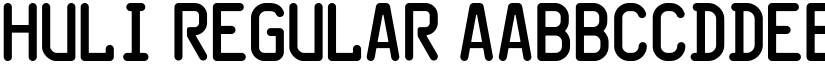 HuLi Regular font