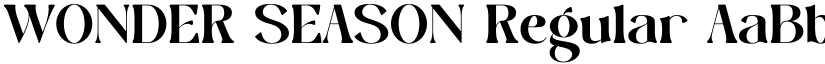 WONDER SEASON Regular font