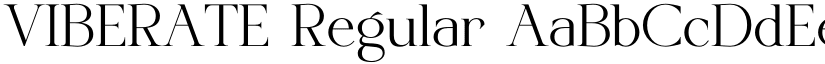 VIBERATE Regular font